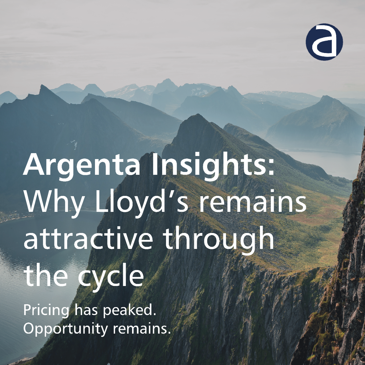 Argenta Insights: Why Lloyd's remains attractive through the cycle